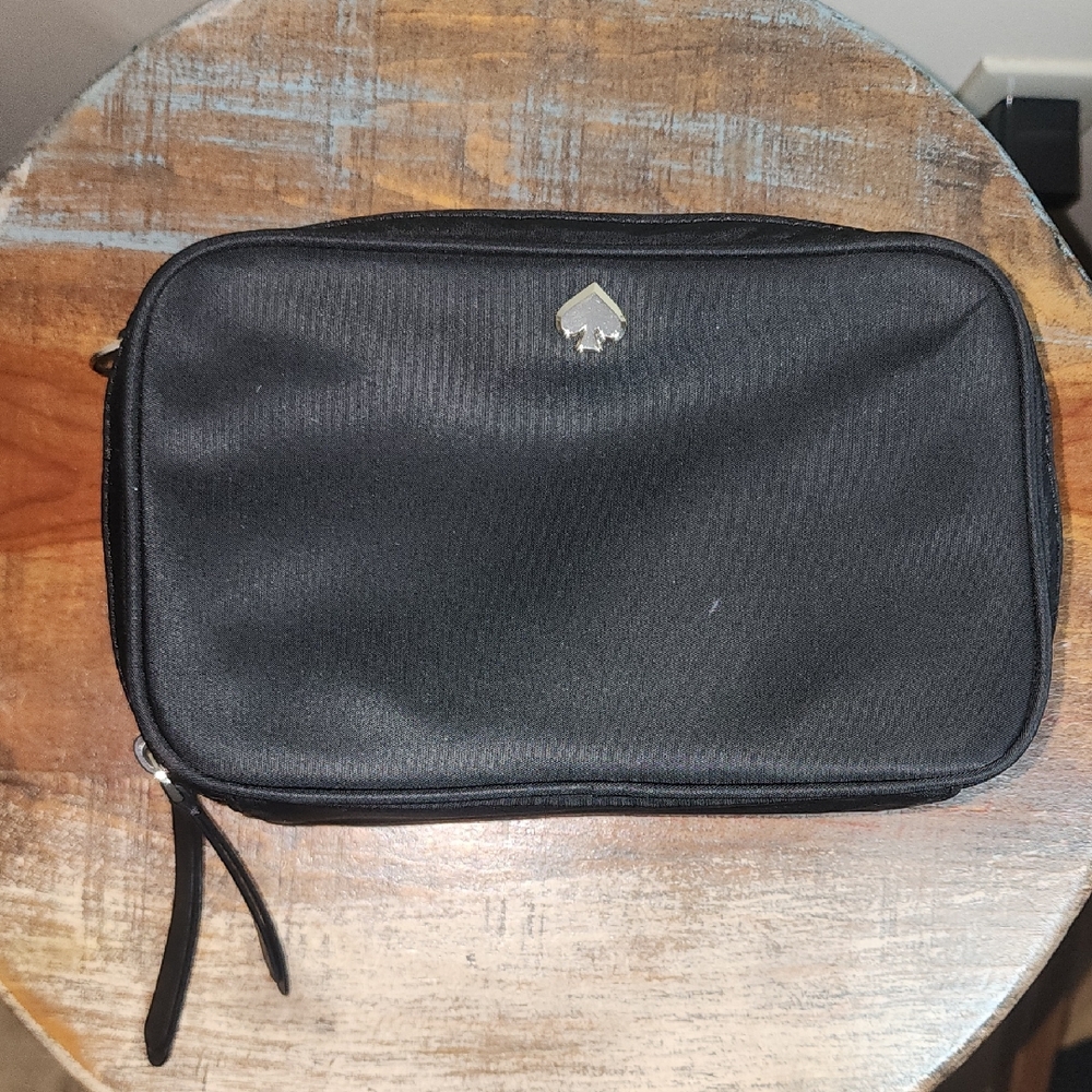 Kate Spade Black Double Zip Camera Bag Crossbody Purse